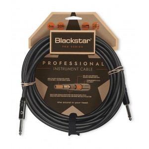 Blackstar 6m Professional Instrument Cable Straight ¼” Jack to Straight ¼” Jack